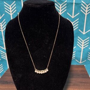 Plunder Gold Necklace with Pearls